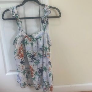 Summery Flutter Sleeves Tank Top